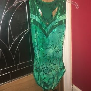 Green Leotard (matching hair-tie included)